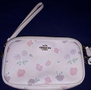 Coach floral crossbody/wristlet